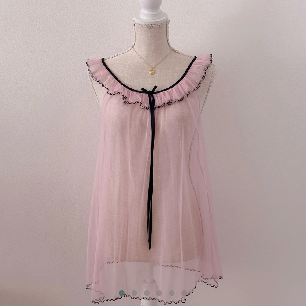 RARE Sabrina Carpenter Pink Vintage Victorias Secret Slip Dress XS